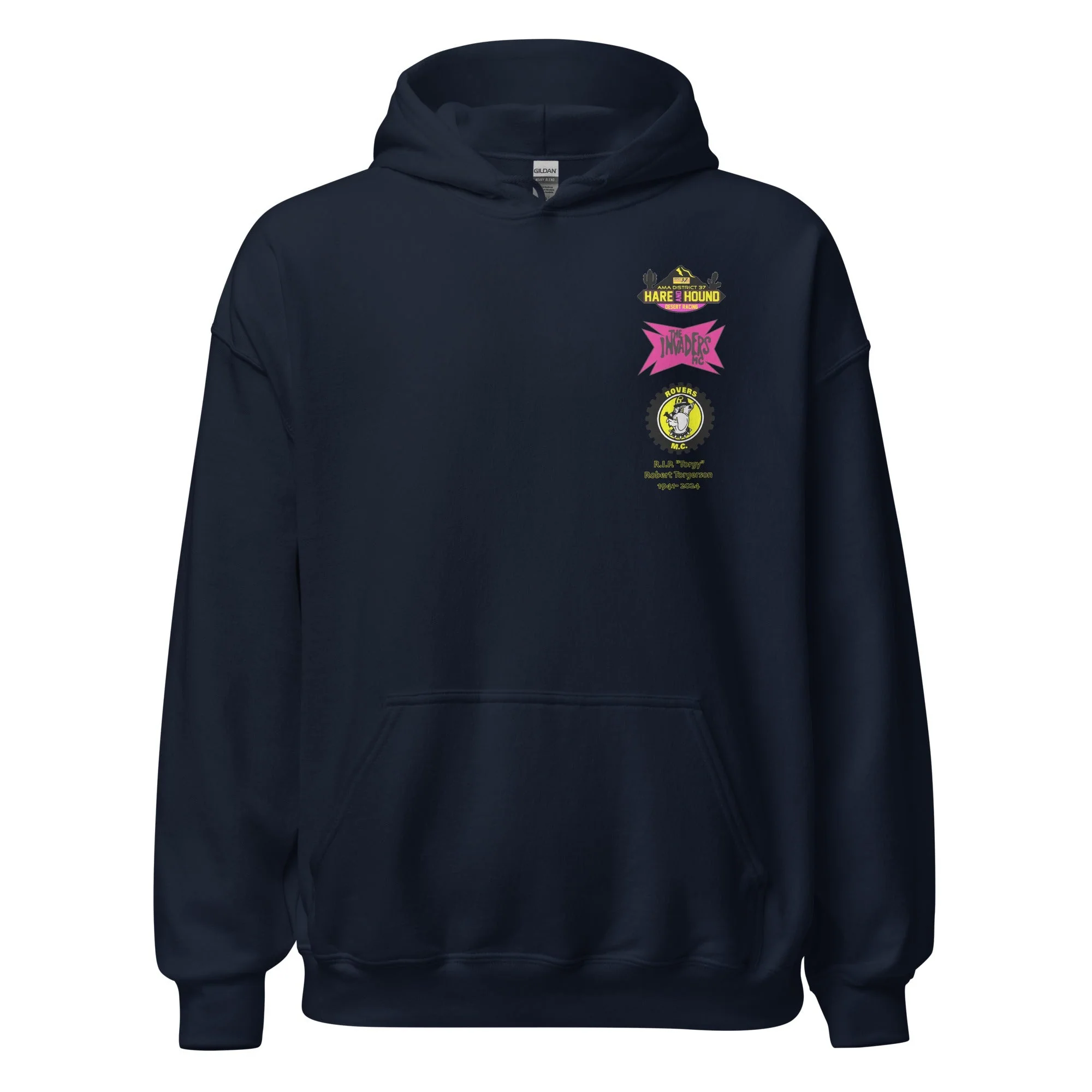 2024 Alien Dawg Run - Rovers MC & Invaders MC Hare & Hound Event Hoodie - Image 2