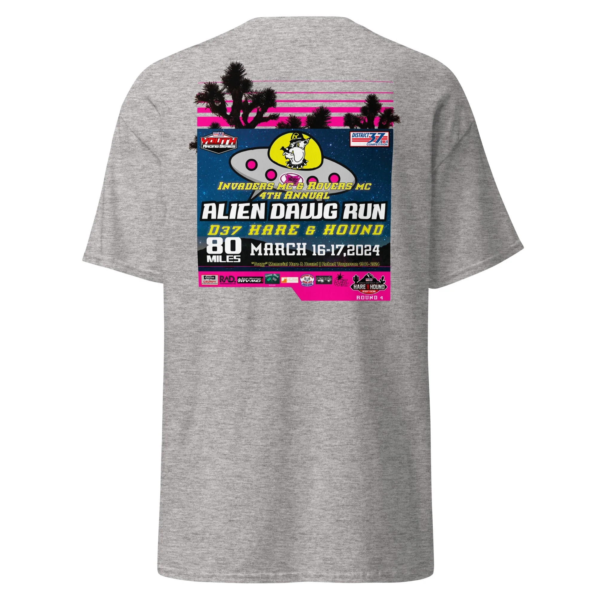 2024 Alien Dawg Run - Rovers MC & Invaders MC Hare & Hound Event T-Shirt - Image 12