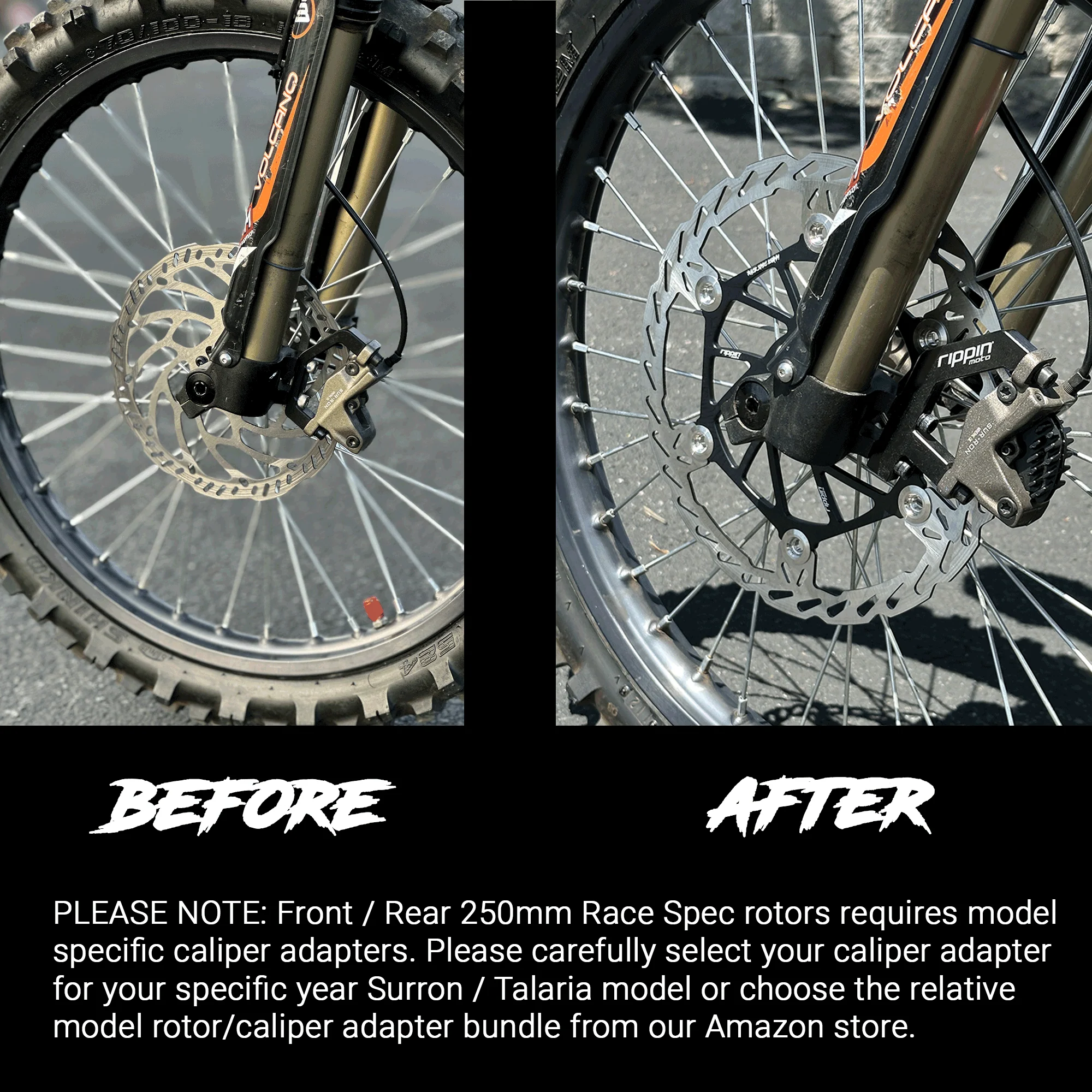 250mm Race Spec Oversize Brake Rotor [Front] | 2018+ Surron / Talarria / Segway / E-Ride - Image 5