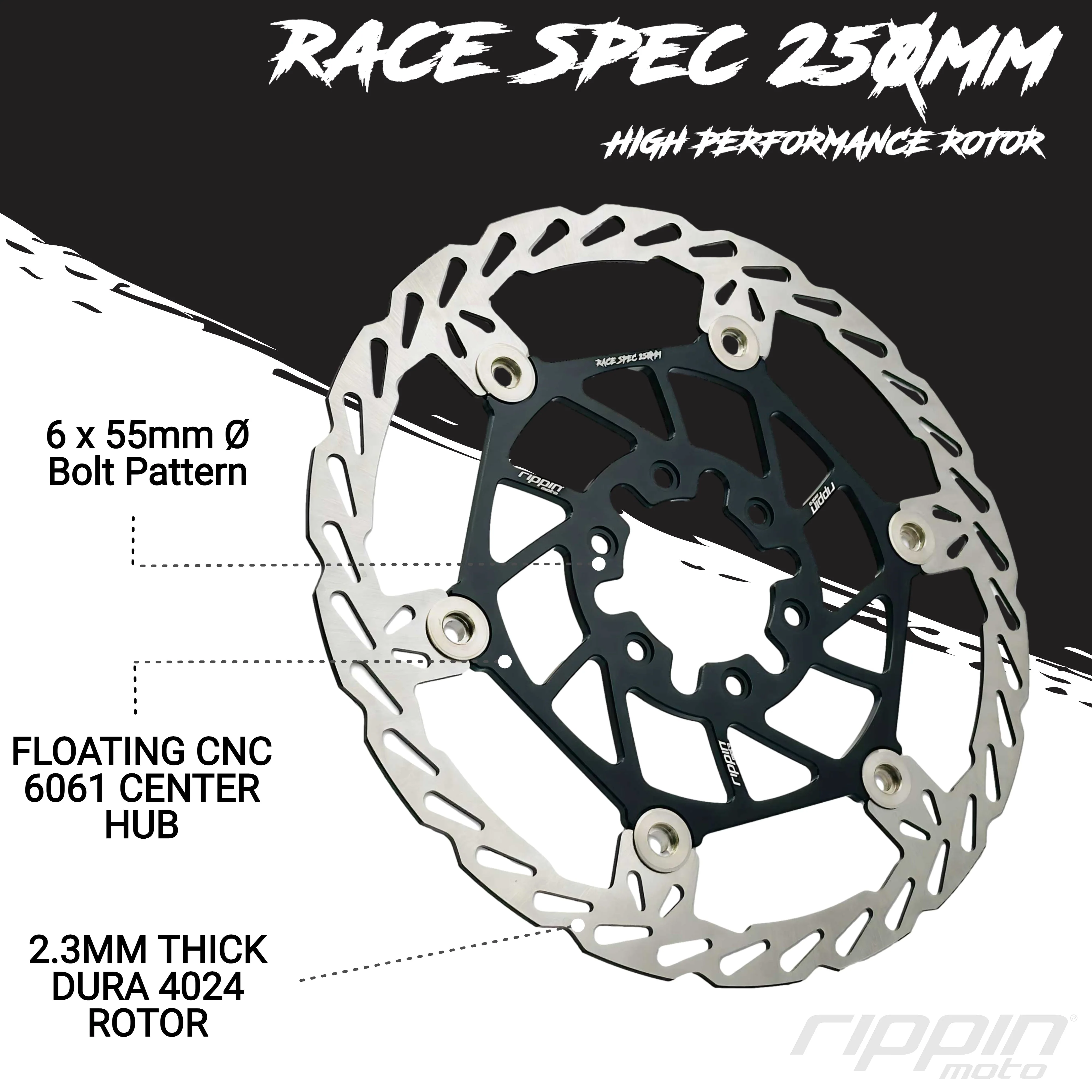 250mm Race Spec Oversize Brake Rotor (Rear - Surron/ERP) - Image 2