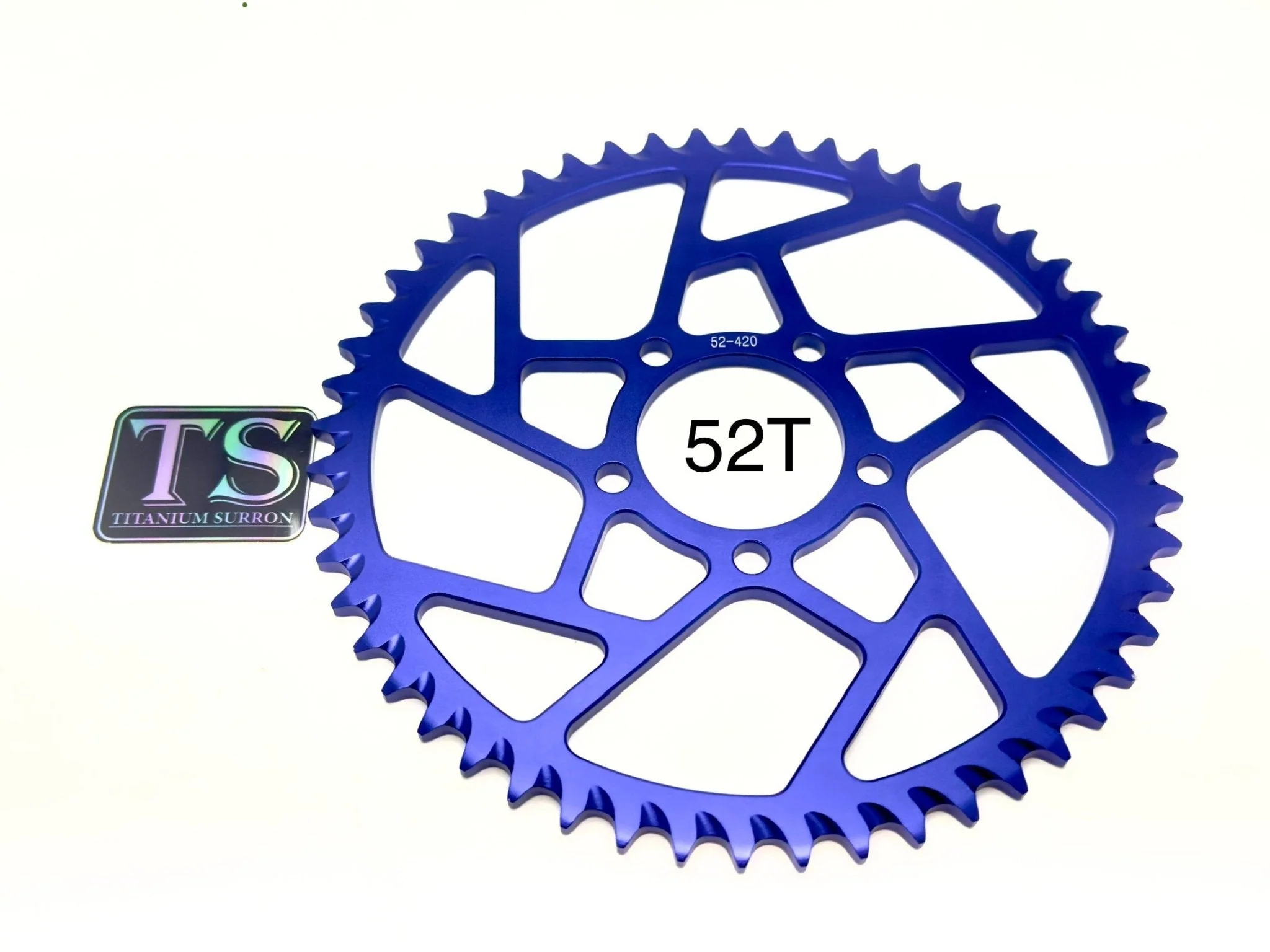 48/ 52/ 54/ 58 Tooth Hardened Aluminum 420 Sprocket for E-moto - Image 3