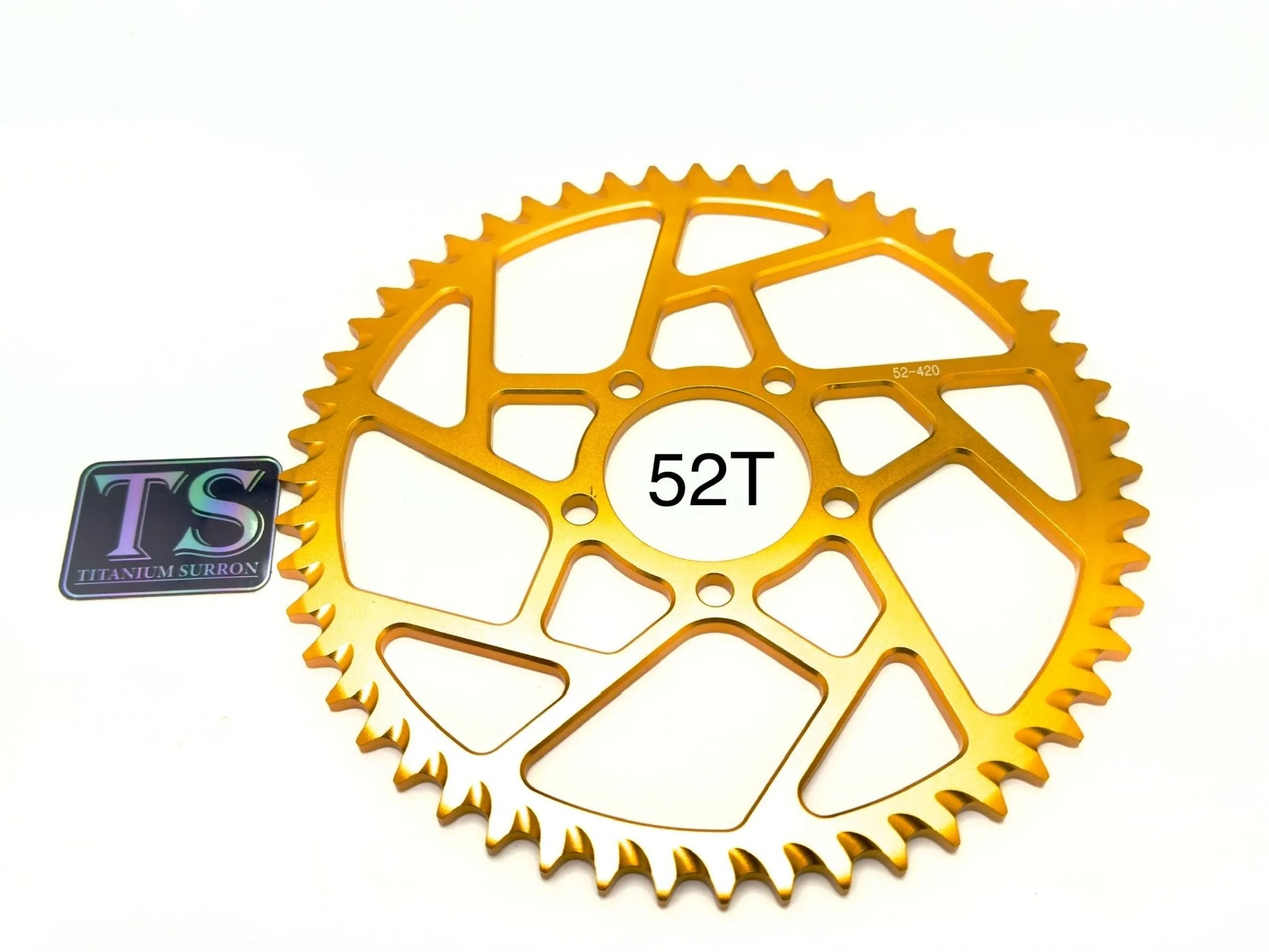 48/ 52/ 54/ 58 Tooth Hardened Aluminum 420 Sprocket for E-moto - Image 4