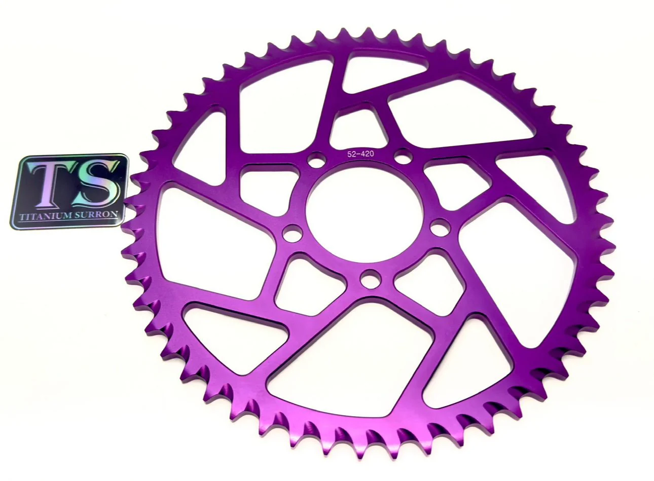 48/ 52/ 54/ 58 Tooth Hardened Aluminum 420 Sprocket for E-moto - Image 9
