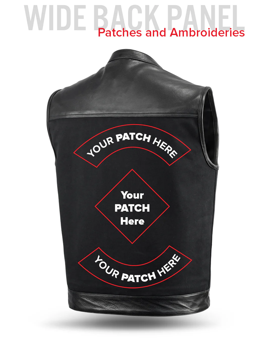 49/51 Vest Motorcycle Leather Canvas Vest - Image 6