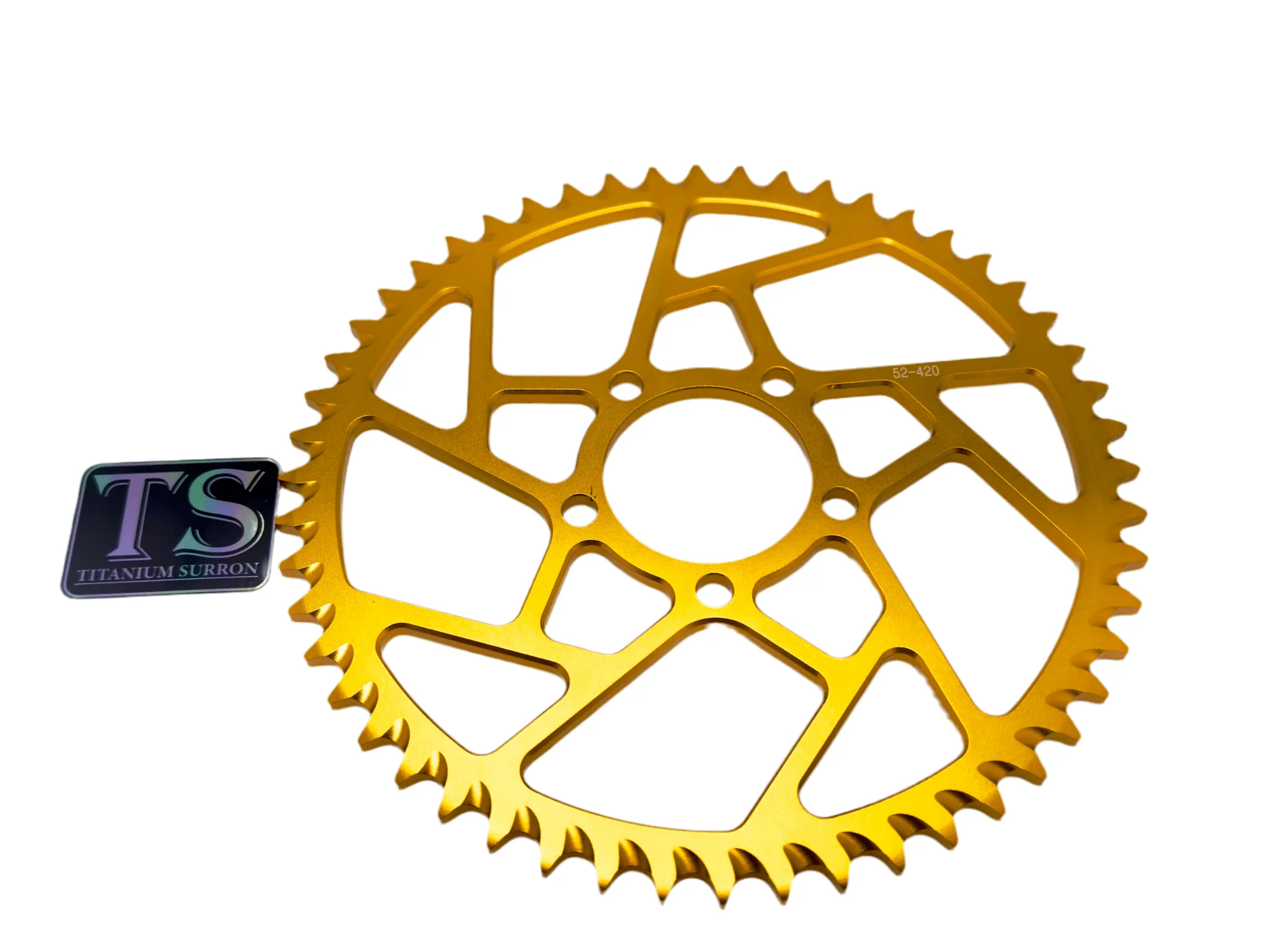 52 Tooth Hardened Aluminum 420 Sprocket for E-moto - Image 4
