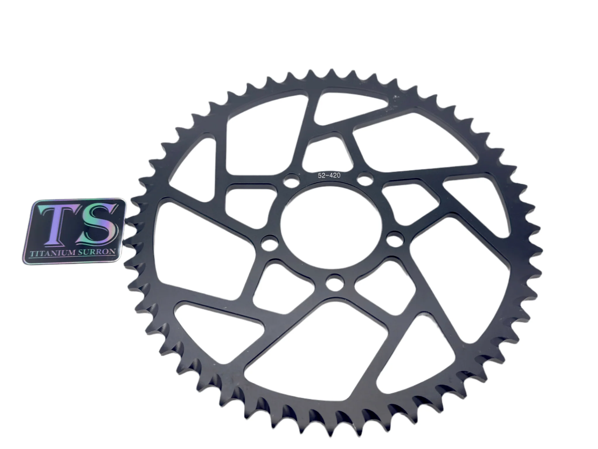 52 Tooth Hardened Aluminum 420 Sprocket for E-moto - Image 5
