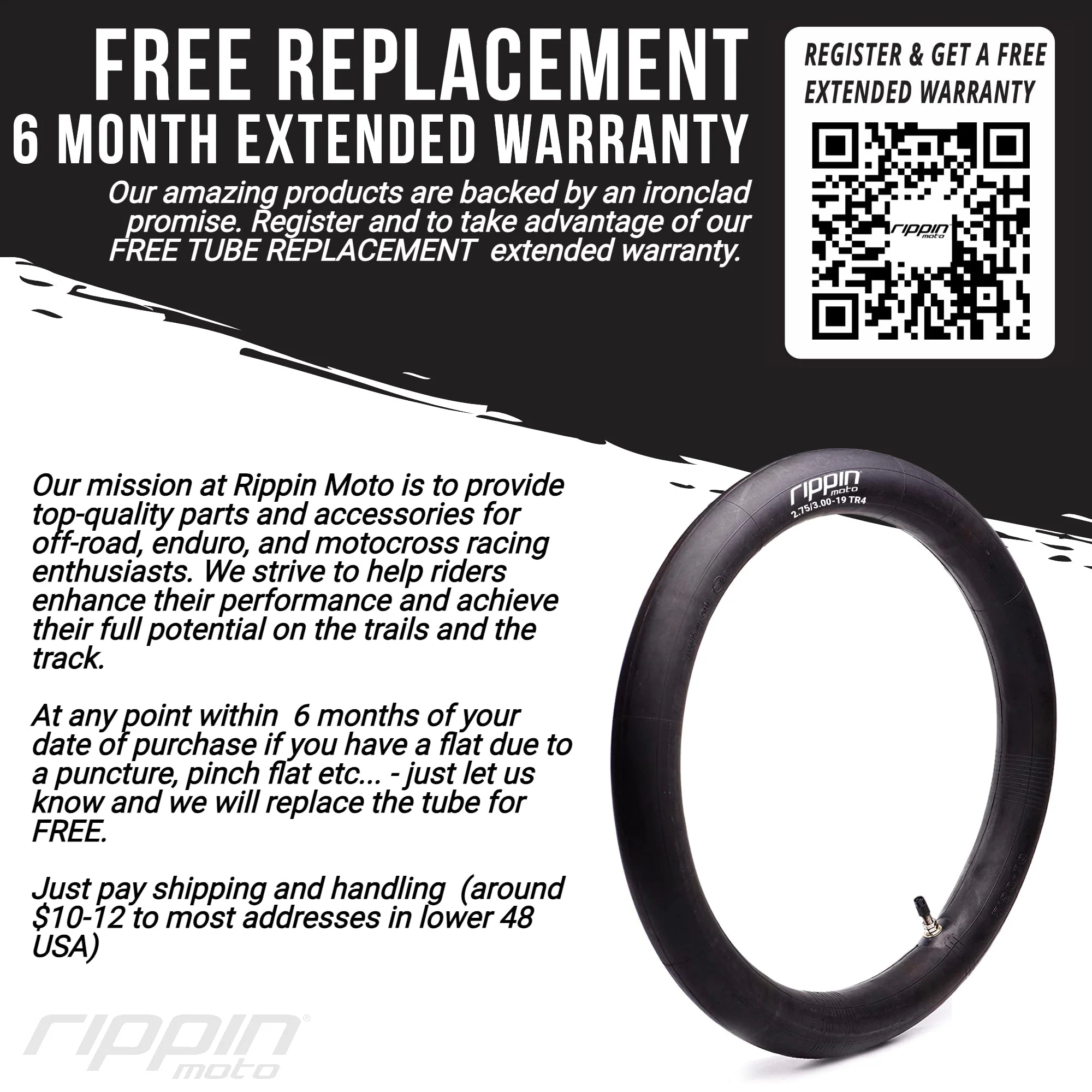 60/100-14 (2.50/2.75 x 14) Heavy Duty 14" Motorcycle Inner Tube - 3mm Thick - Image 7