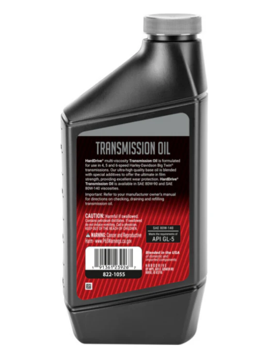 Harddrive Transmission Oil 80W-140 1Qt - Image 2