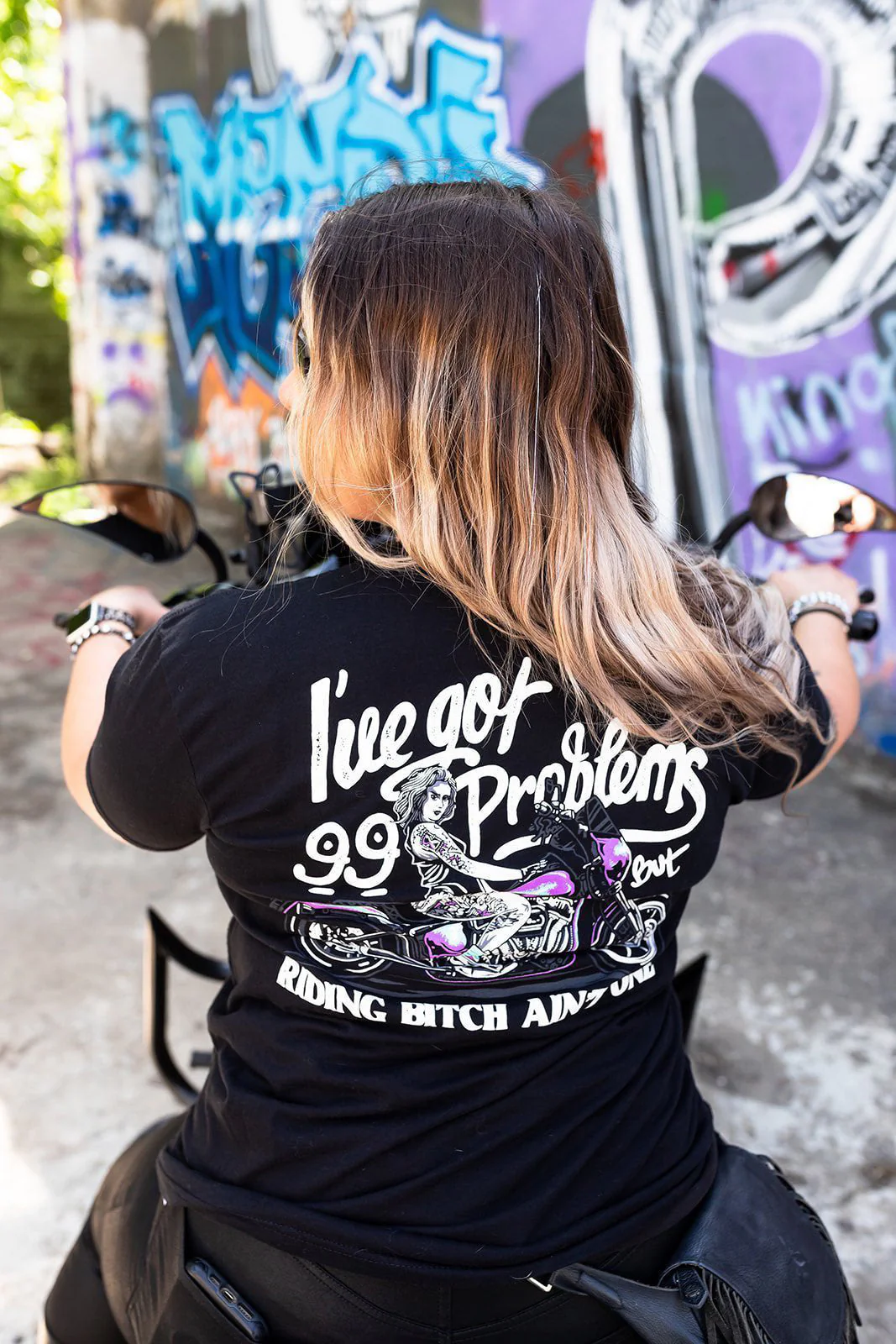 "I've Got 99 Problems Riding Btch Aint One" T-Shirt - Renegade Babes - Image 15