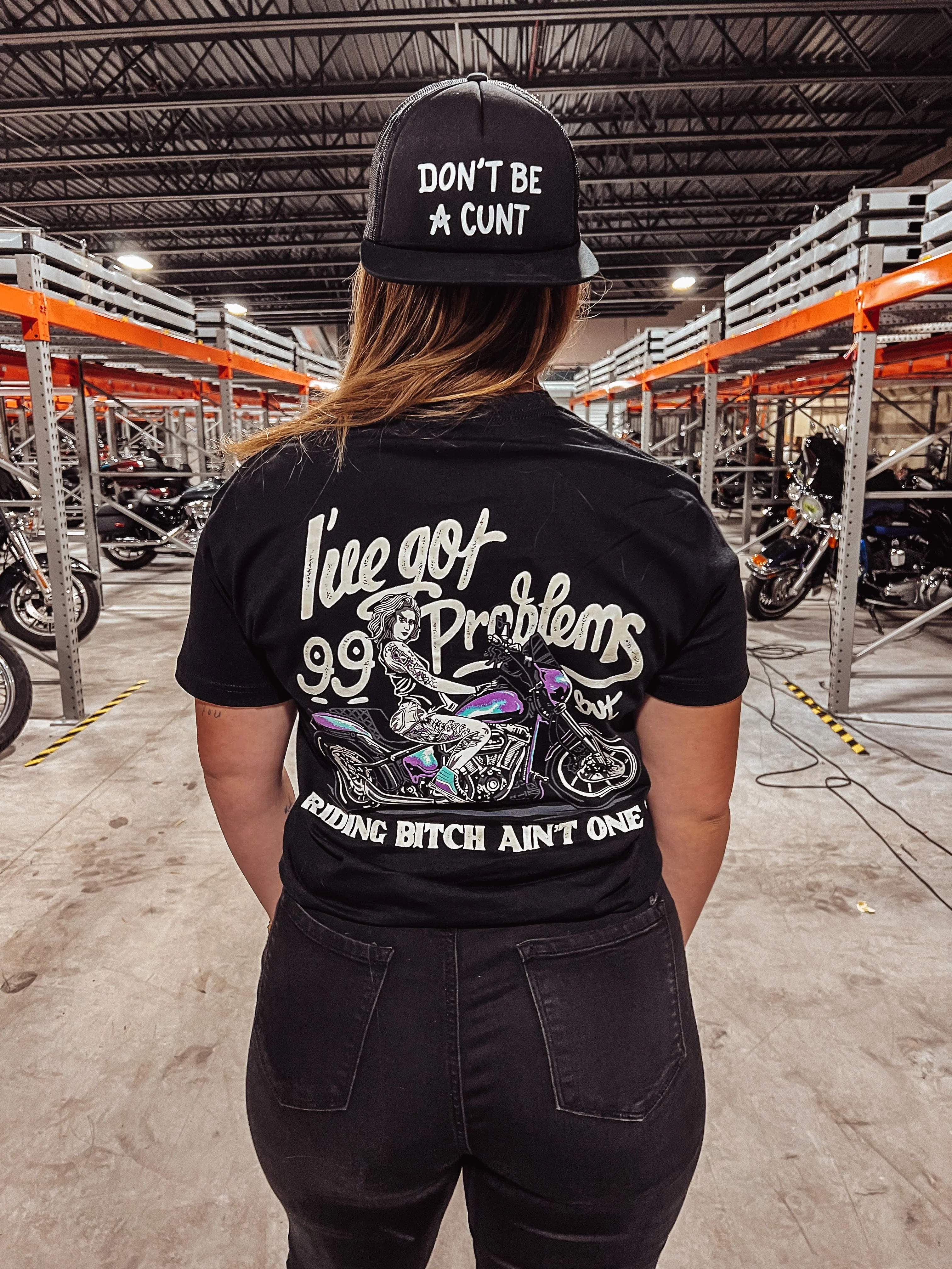 "I've Got 99 Problems Riding Btch Aint One" T-Shirt - Renegade Babes - Image 6