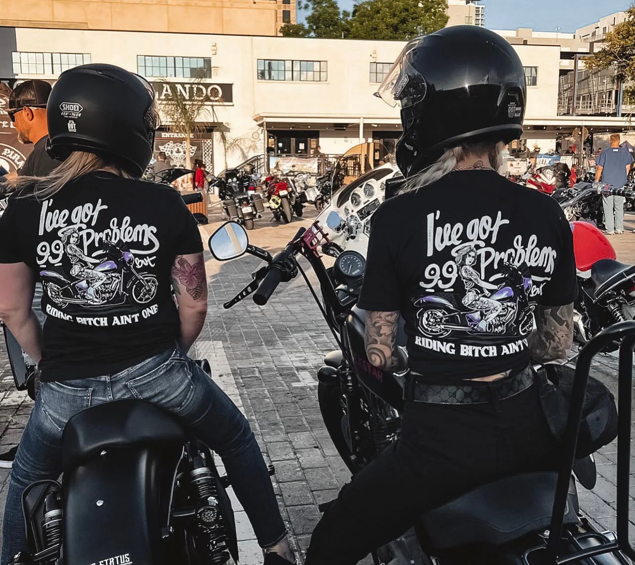 "I've Got 99 Problems Riding Btch Aint One" T-Shirt - Renegade Babes - Image 8