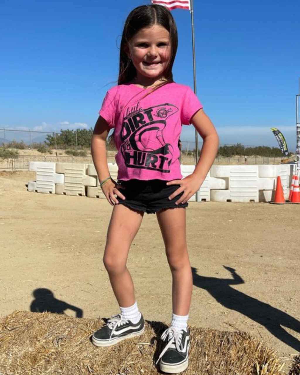 A Little Dirt Never Hurt Youth Tee Pink - Image 2