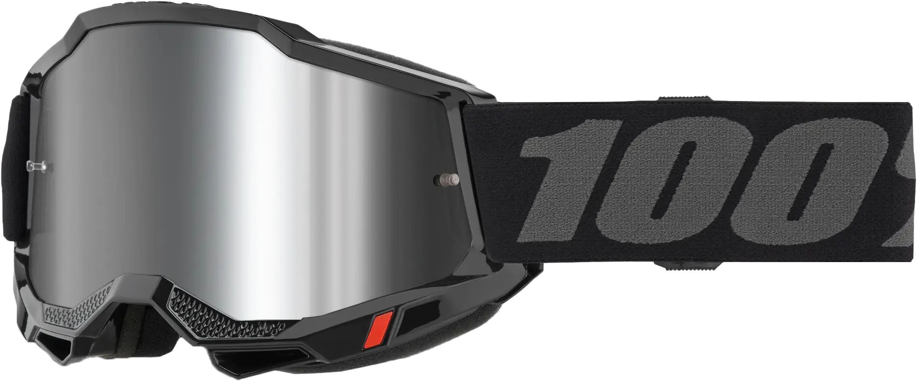100% Accuri 2 Goggle Black Mirror Silver Lens