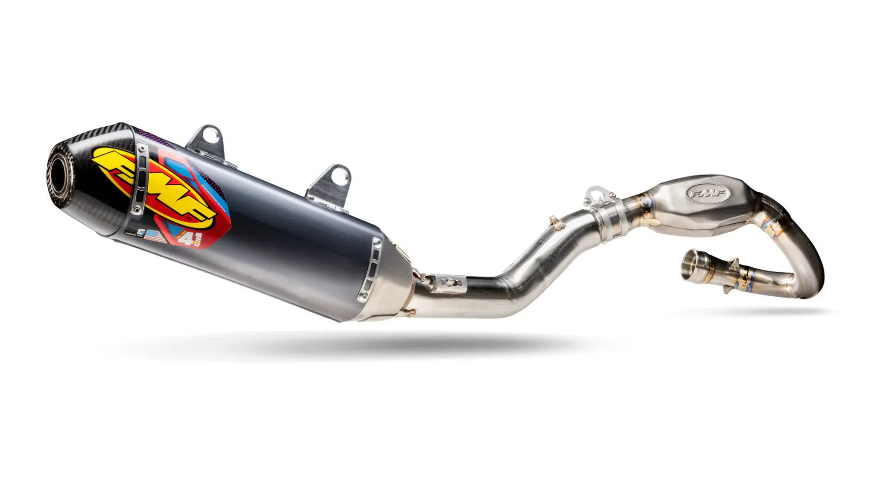 FMF Factory 4.1 RCT Stainless w/ Carbon Cap Full Exhaust System - Husky FE 450 | 2020-2023