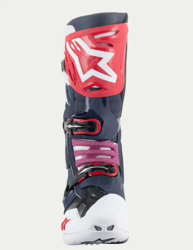 Alpinestars Tech 10 Supervented Night Navy/White/Rainbow Boots - Image 3