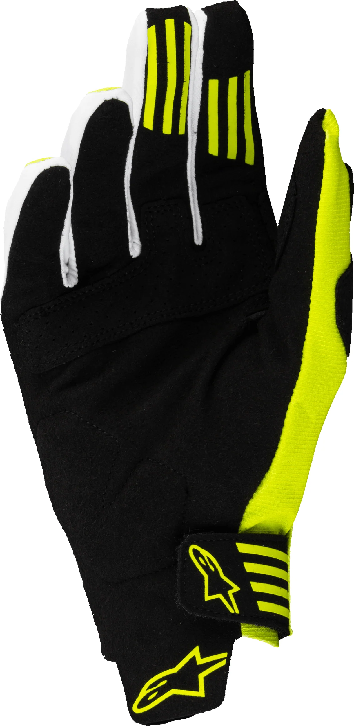 Alpinestars Techstar Gloves - Black/Yellow Fluo - Image 2