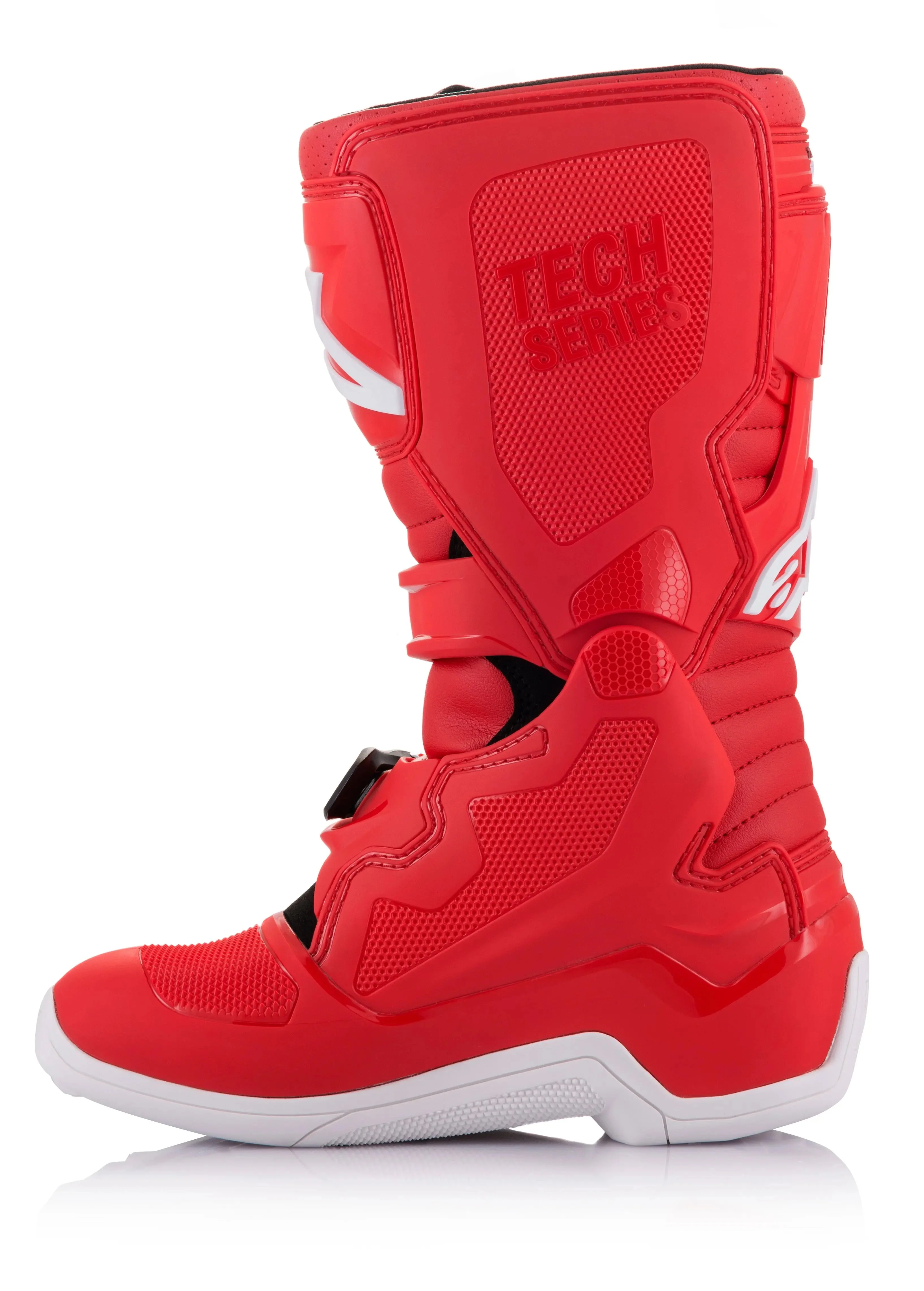 Alpinestars Youth Tech 7s Red Boots - Image 3