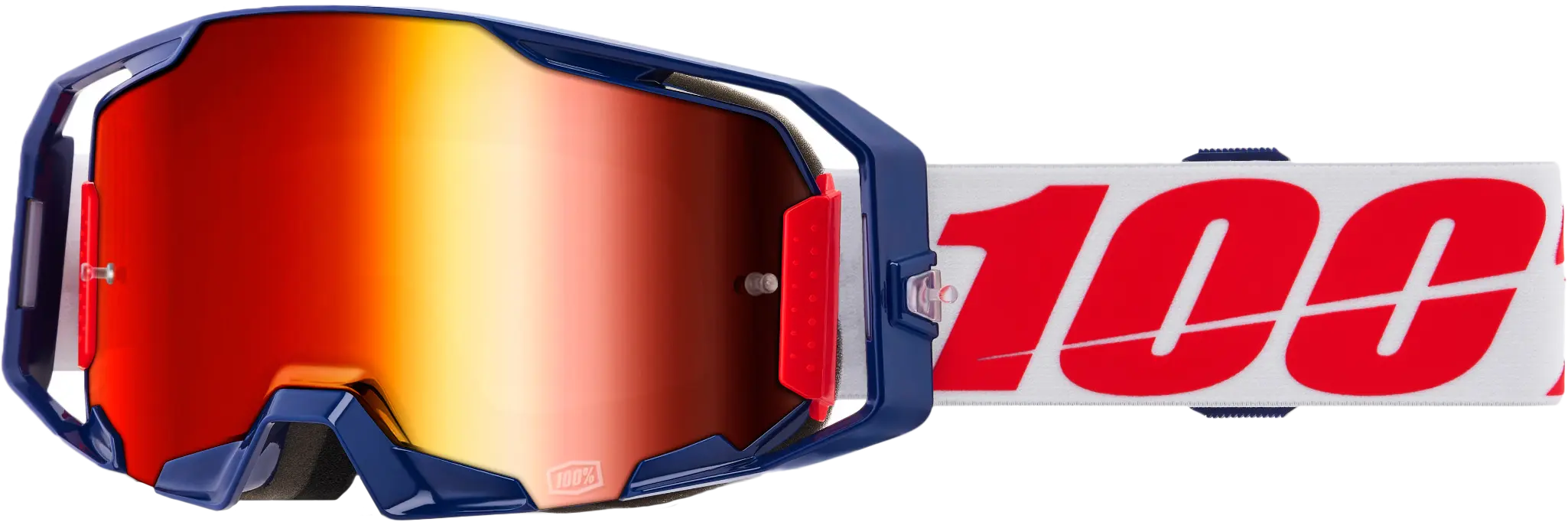 100% Armatic Goggle Mach Z with Mirror Red Lens