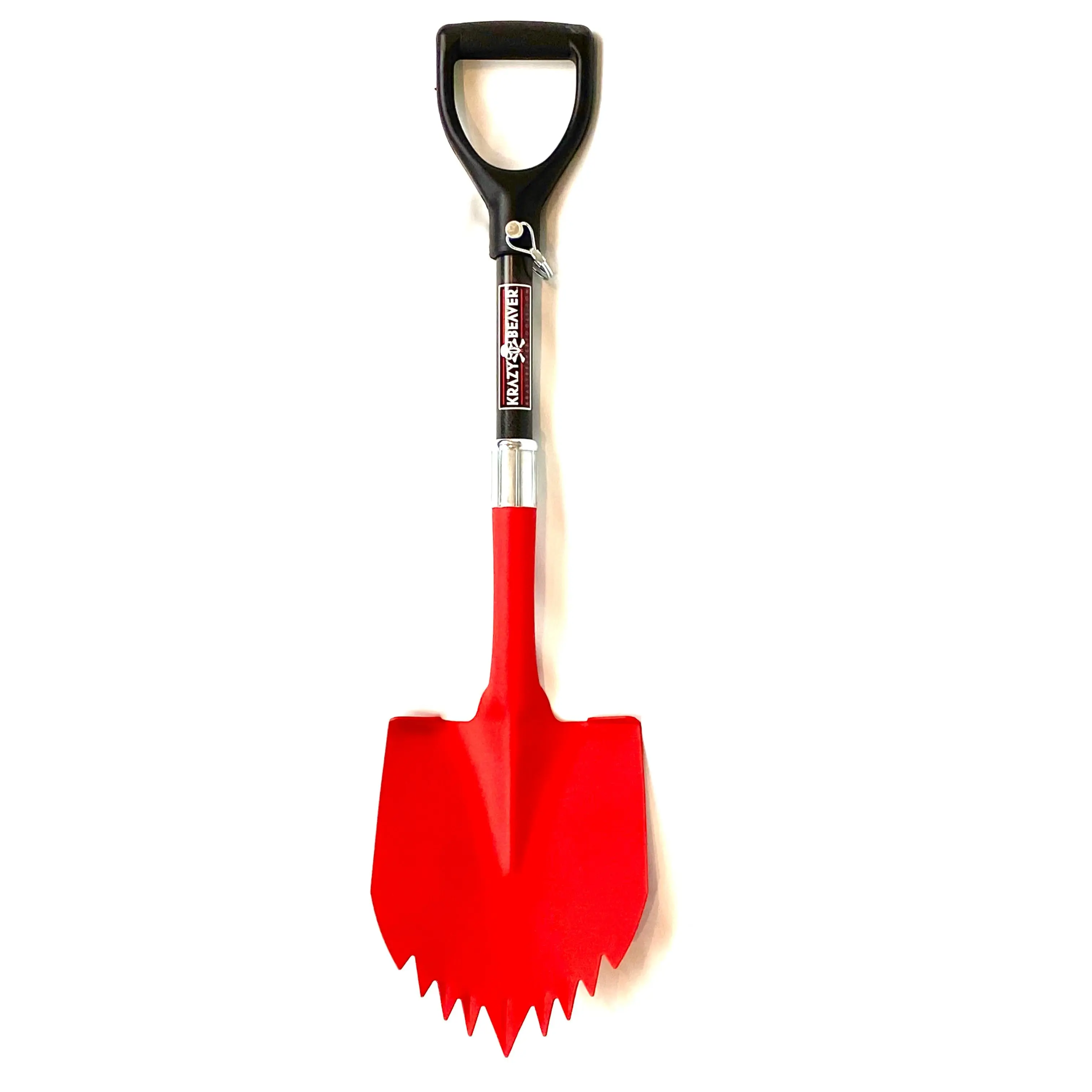 ATV / UTV Krazy Beaver Shorty Shovel (Textured Red Head / Black Handle) - Image 4