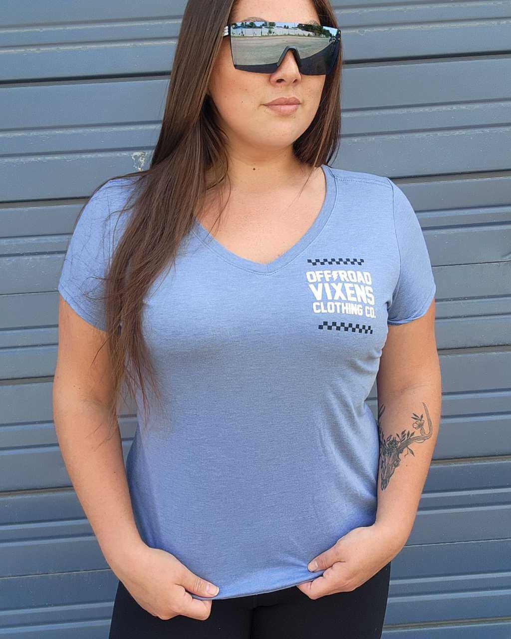 Bandana Ladies V Neck Tee - Image 5
