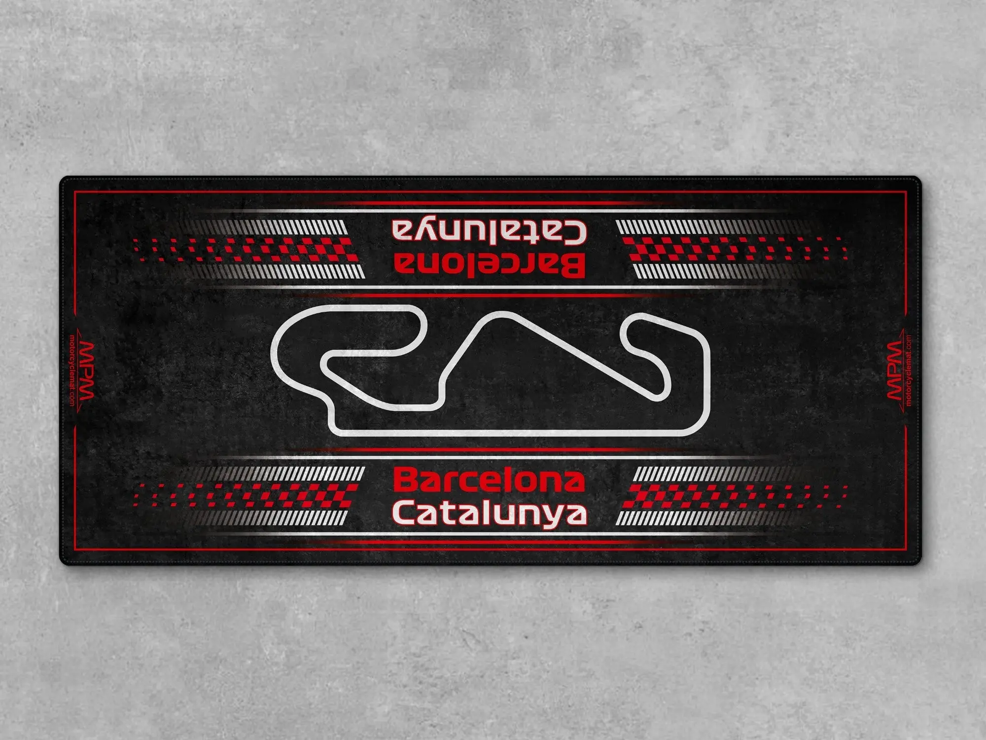 Barcelona-Catalunya Track Design Motorcycle Mat - U151 - Image 2