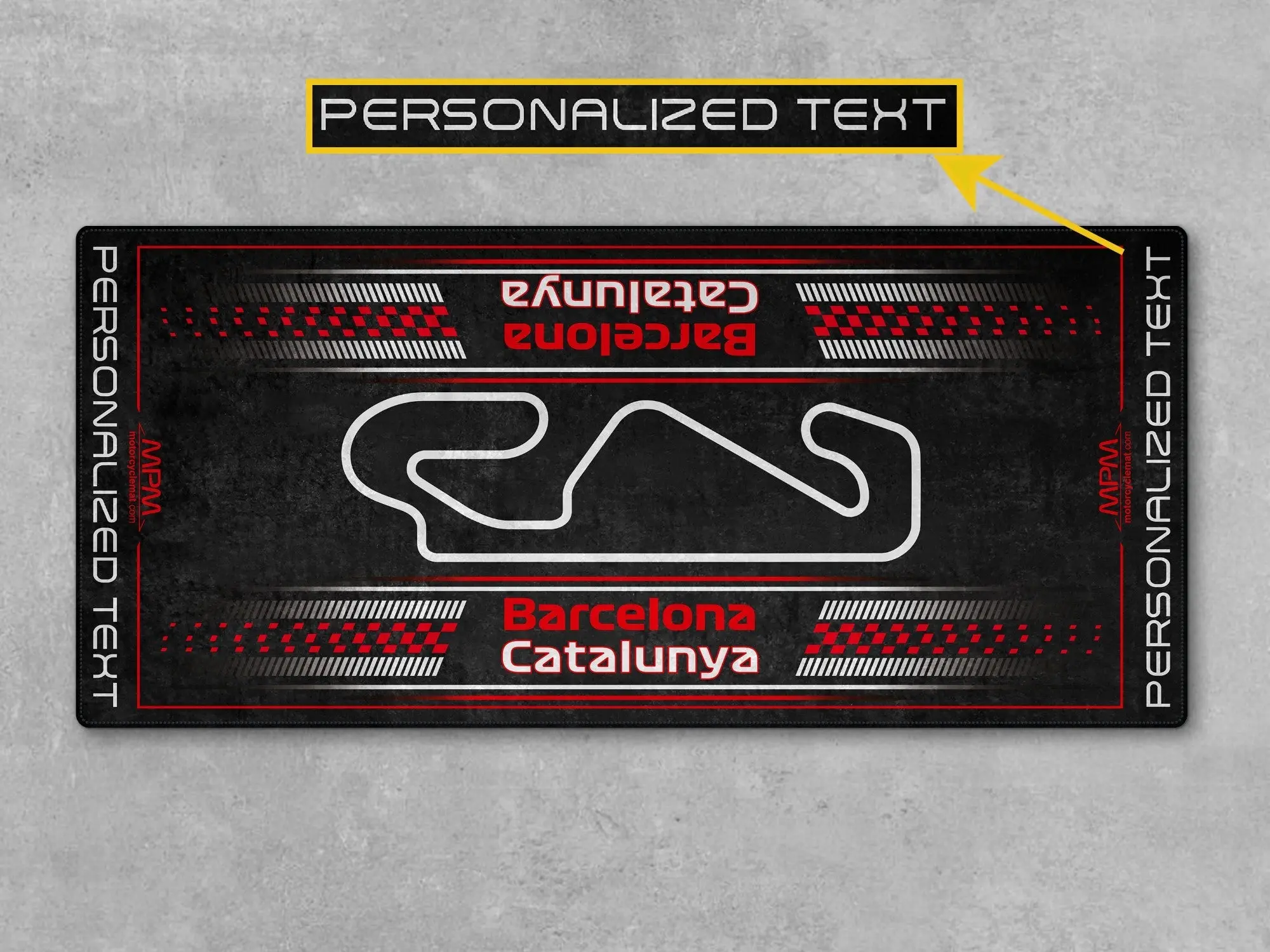 Barcelona-Catalunya Track Design Motorcycle Mat - U151 - Image 4