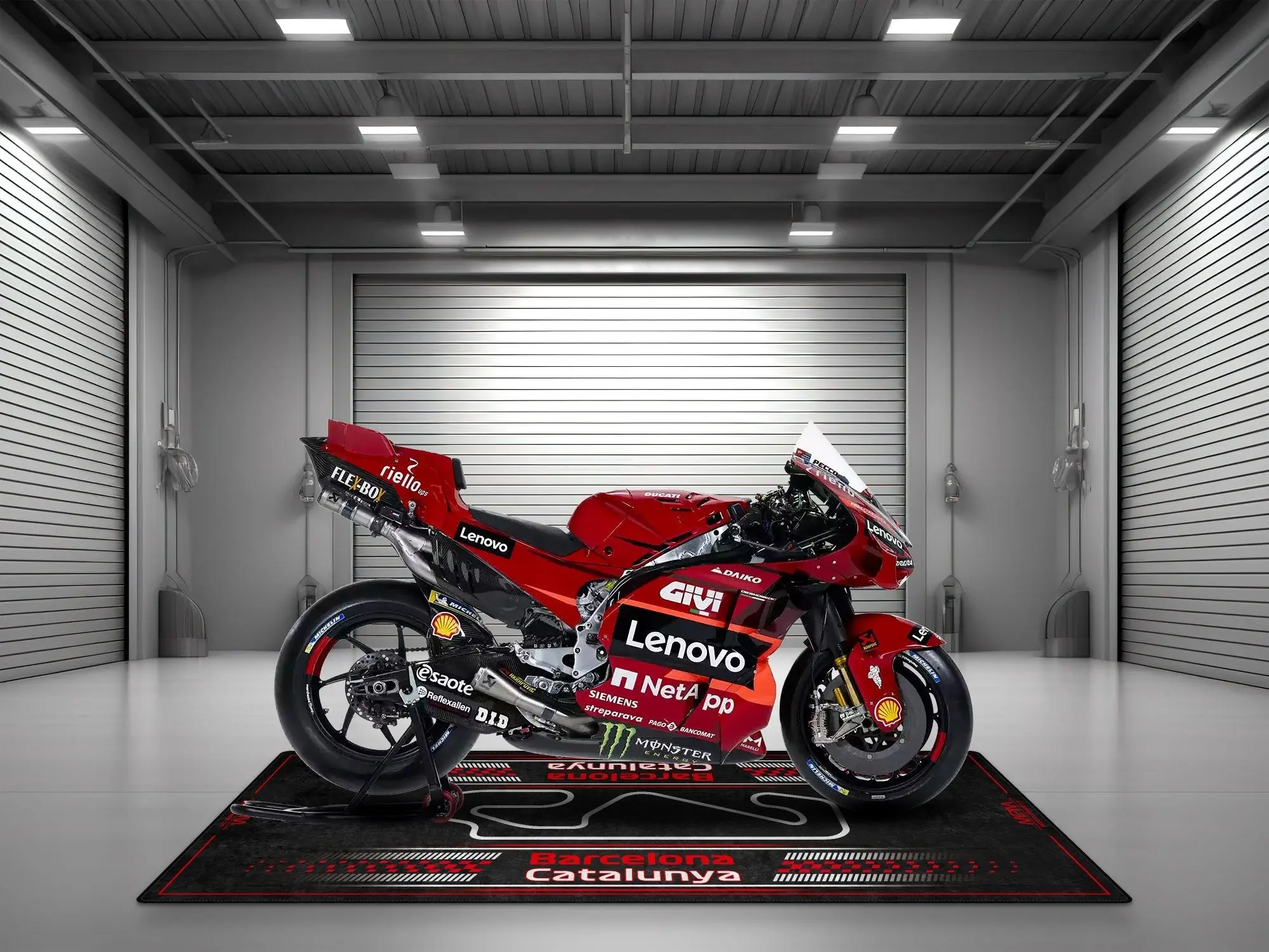 Barcelona-Catalunya Track Design Motorcycle Mat - U151 - Image 5