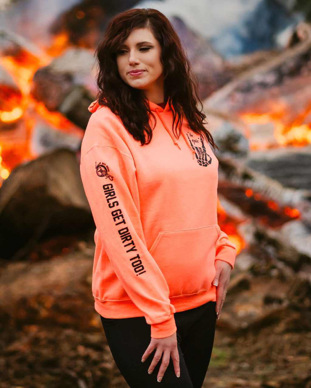 Be Epic Pullover Neon Coral - Image 2