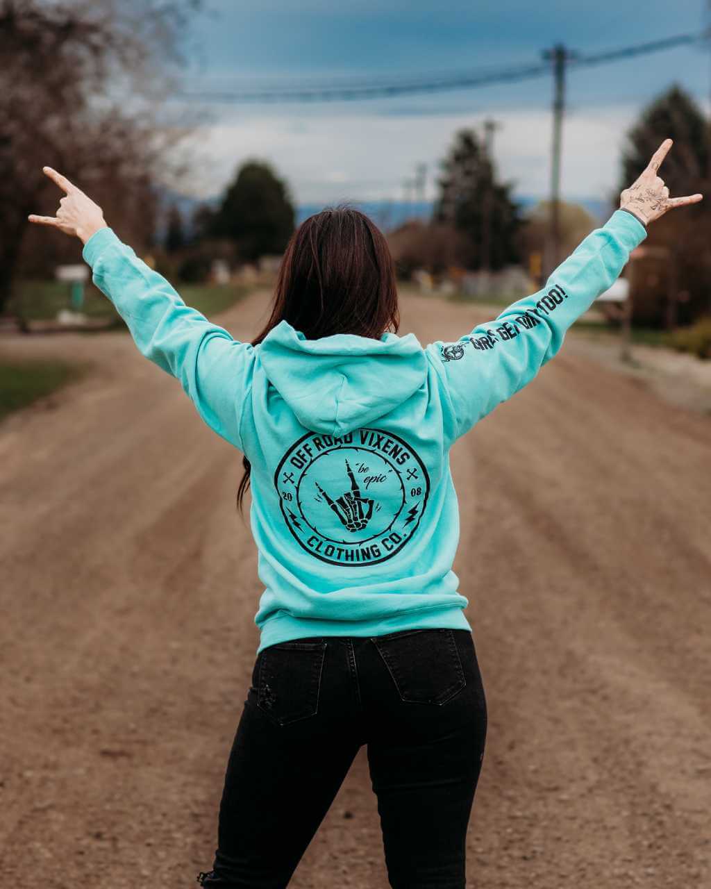 Be Epic Unisex Pullover Hoodie - Mint - Image 5