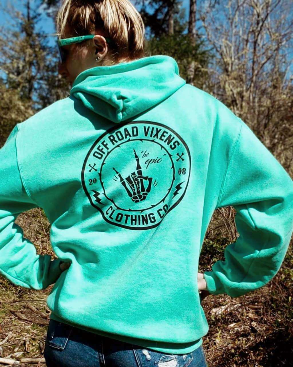 Be Epic Unisex Pullover Hoodie - Mint - Image 8