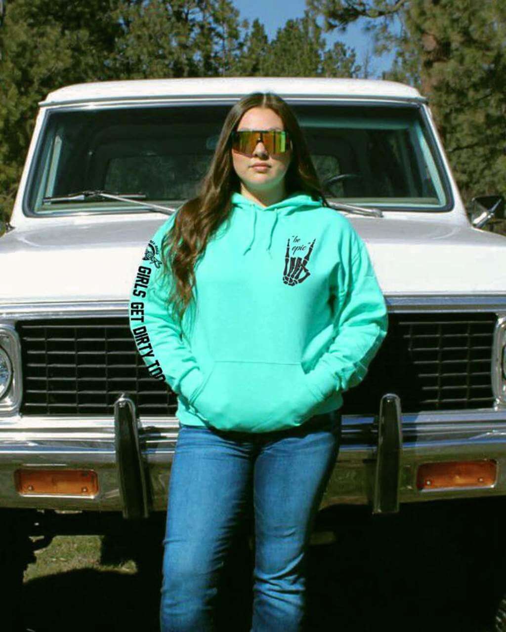 Be Epic Unisex Pullover Hoodie - Mint - Image 9