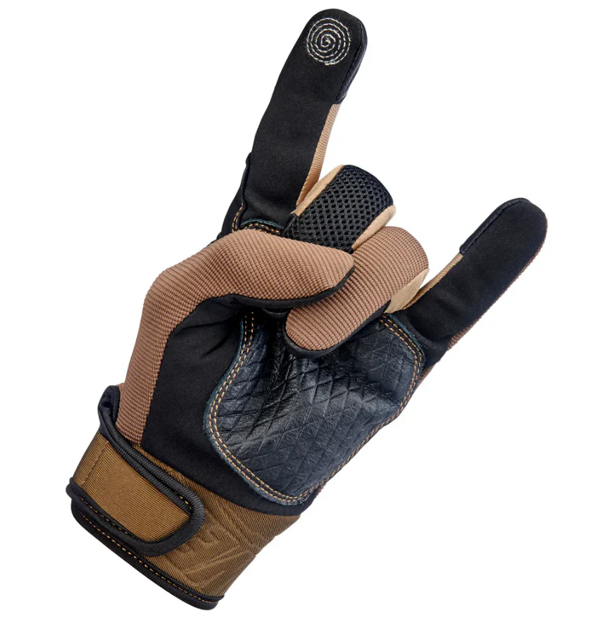 Biltwell Baja Gloves - Chocolate - Image 3