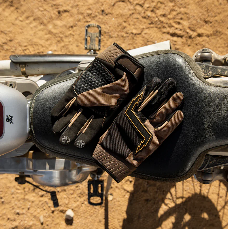 Biltwell Baja Gloves - Chocolate - Image 4
