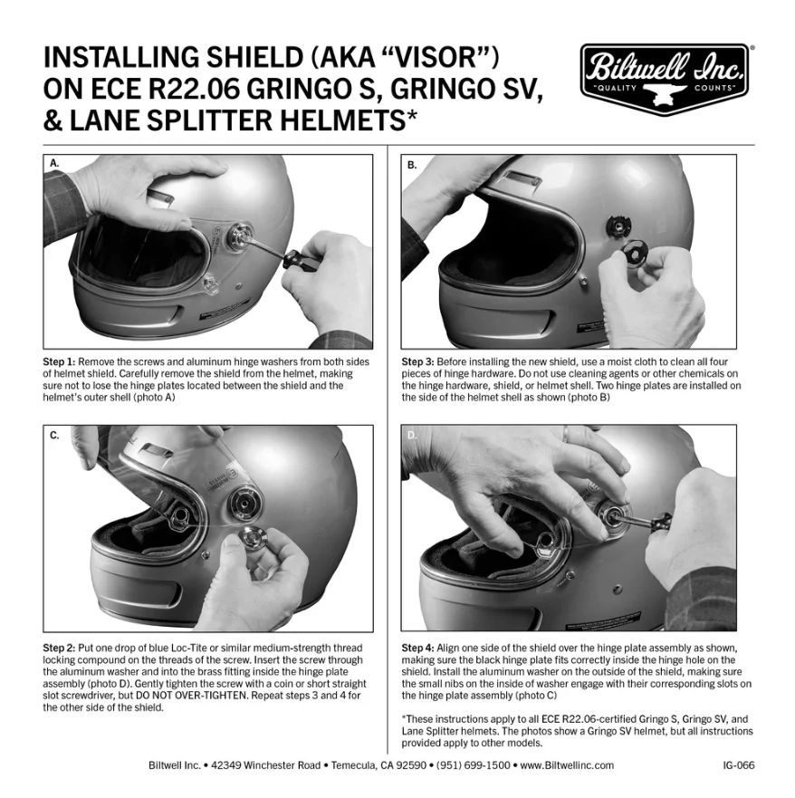 Biltwell Lane Splitter Helmet - Image 41