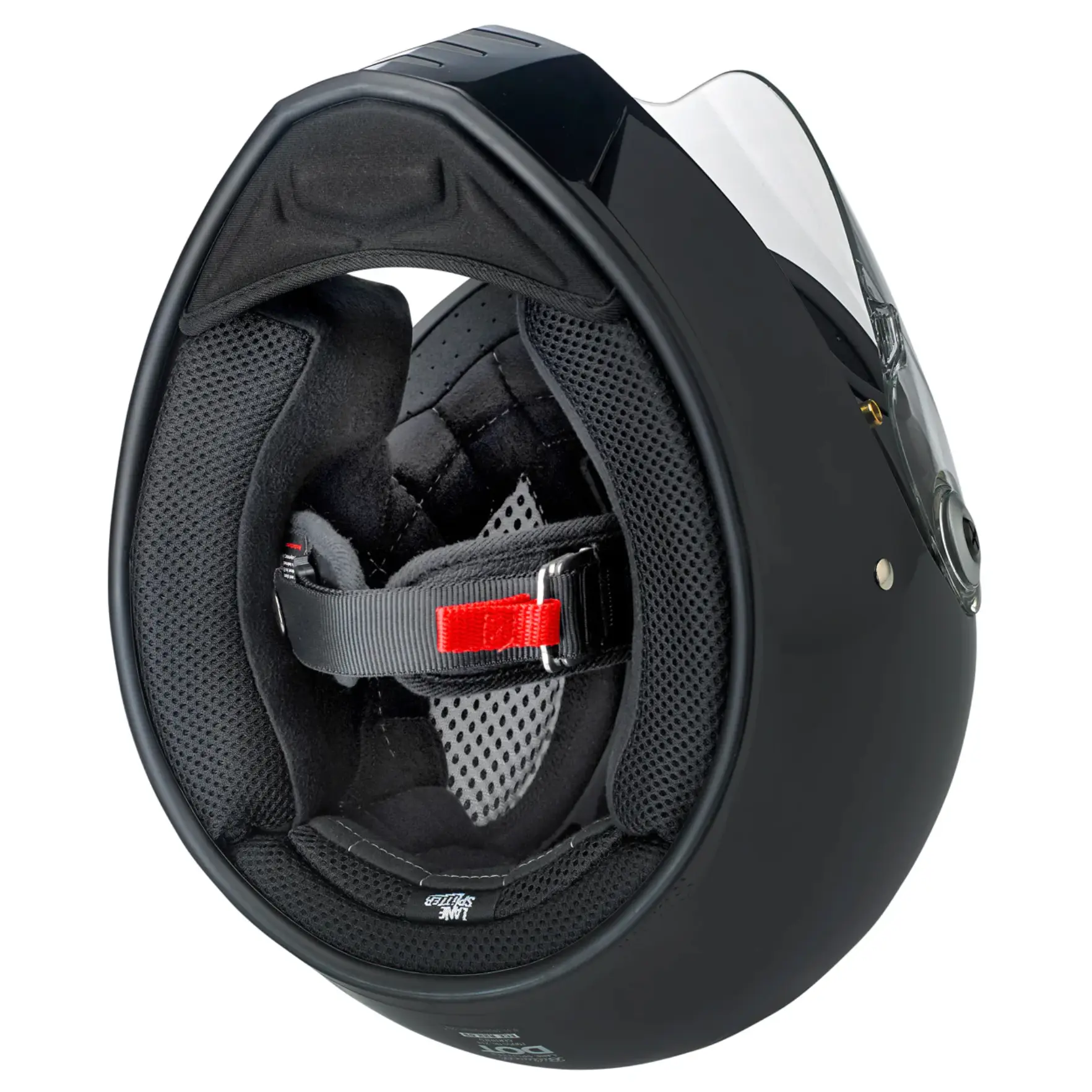 Biltwell Lane Splitter Helmet - Gloss Black - Image 8