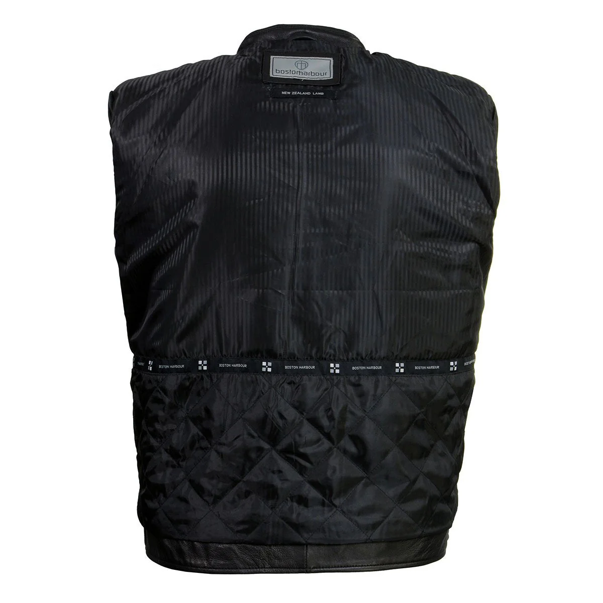 Boston Harbour 1.0 Men's Black New Zealand Lamb Leather Fashion Car Coat Jacket SFM1899 - Image 4