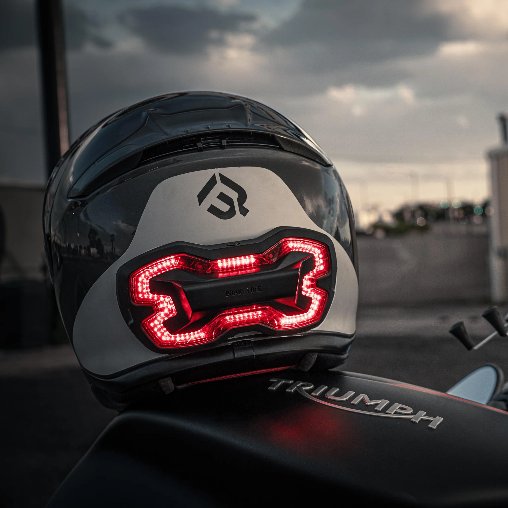 Helmet Brake Light - LED Brake Free Universal Motorcycle Helmet  Brake Light - Image 11