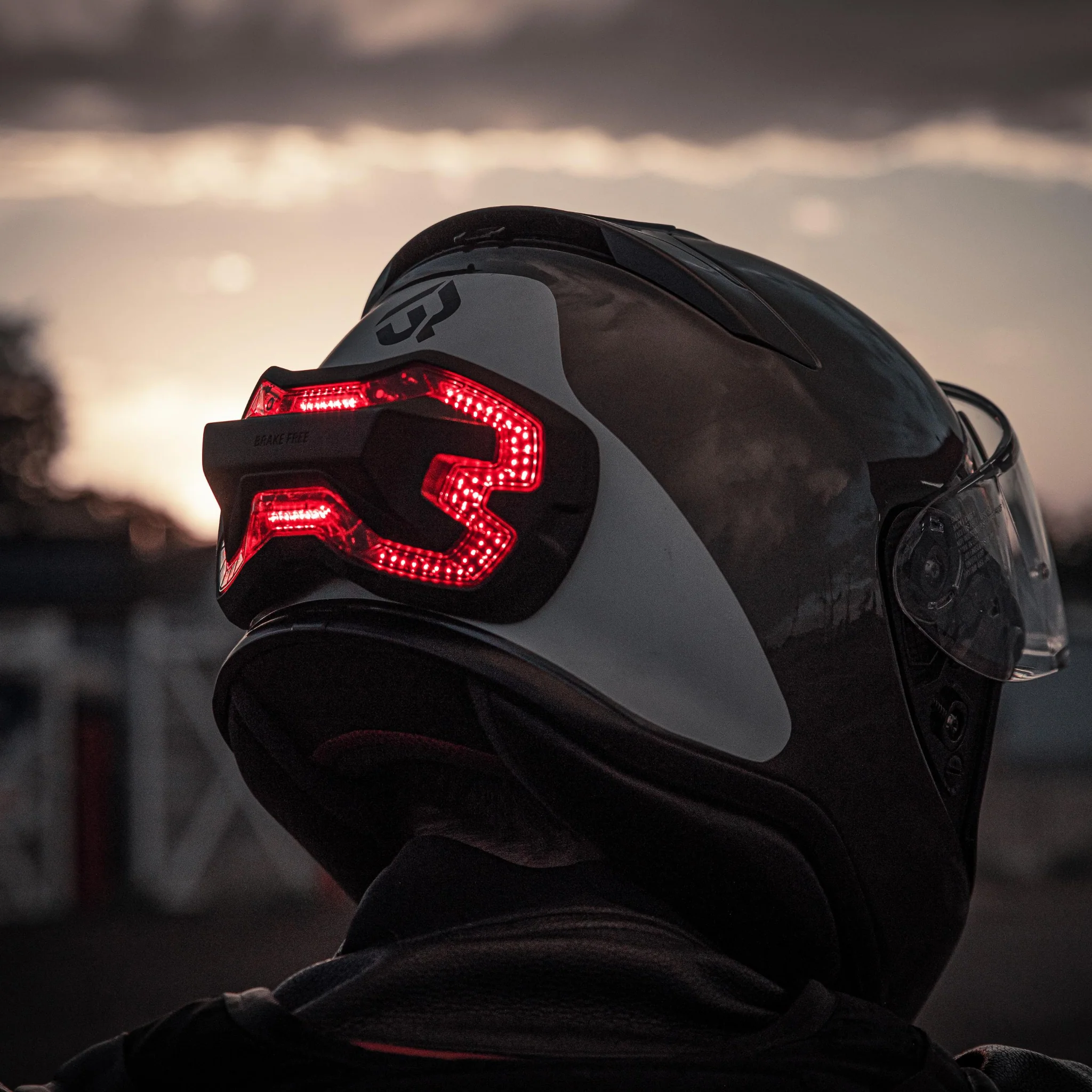 Helmet Brake Light - LED Brake Free Universal Motorcycle Helmet  Brake Light - Image 5