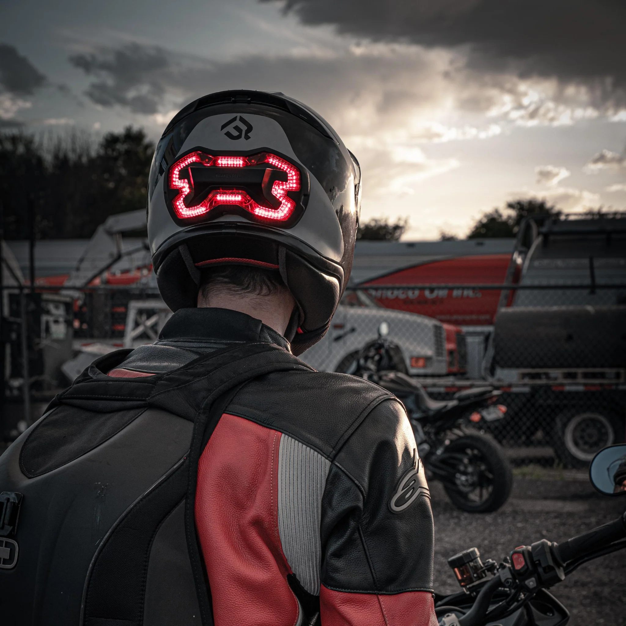 Helmet Brake Light - LED Brake Free Universal Motorcycle Helmet  Brake Light - Image 9