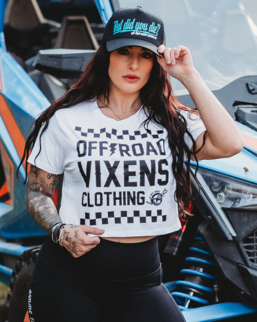 Checked Out Cropped Tee - Image 3