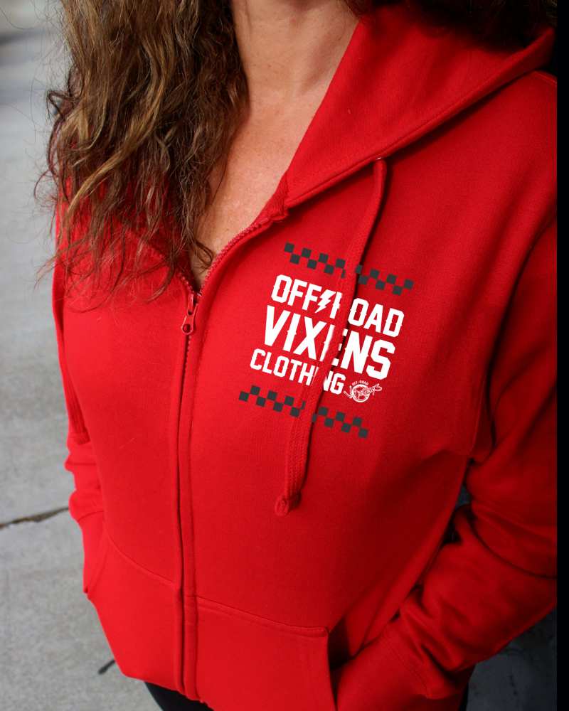Checked Out Unisex Zip Hoodie - Image 2