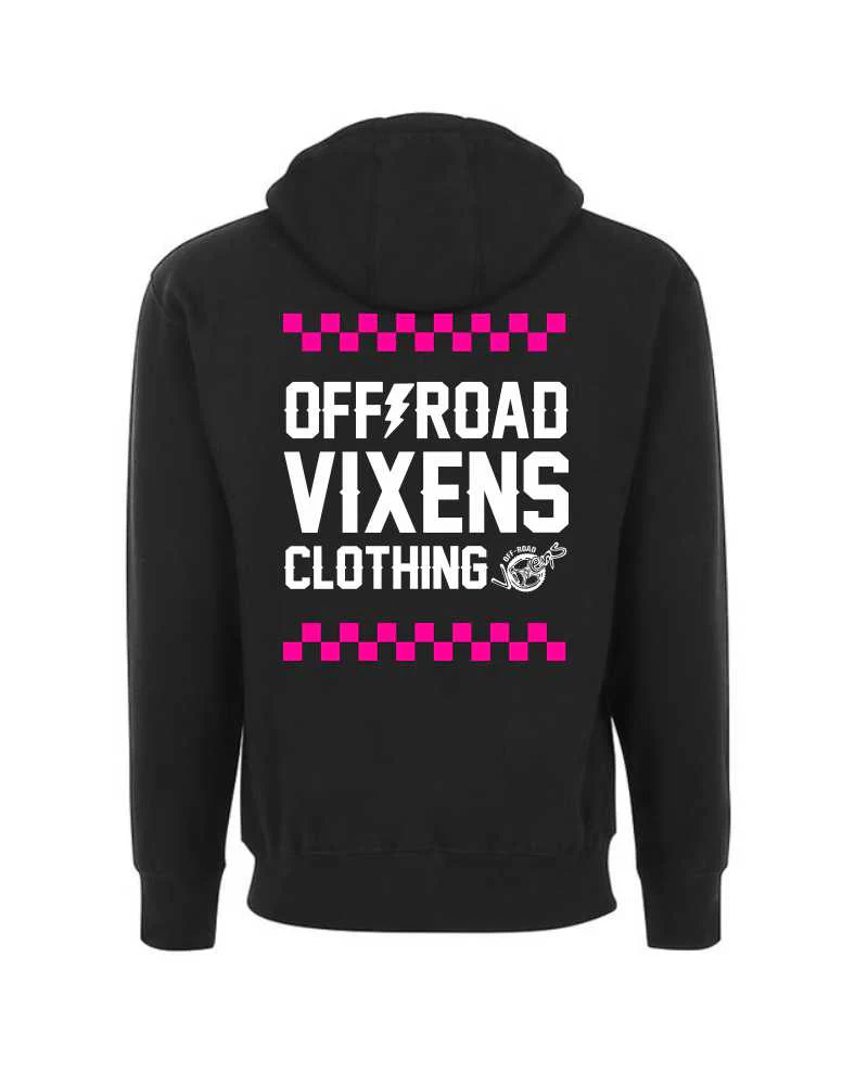 Checked Out Unisex Zip Hoodie - Black - Image 6