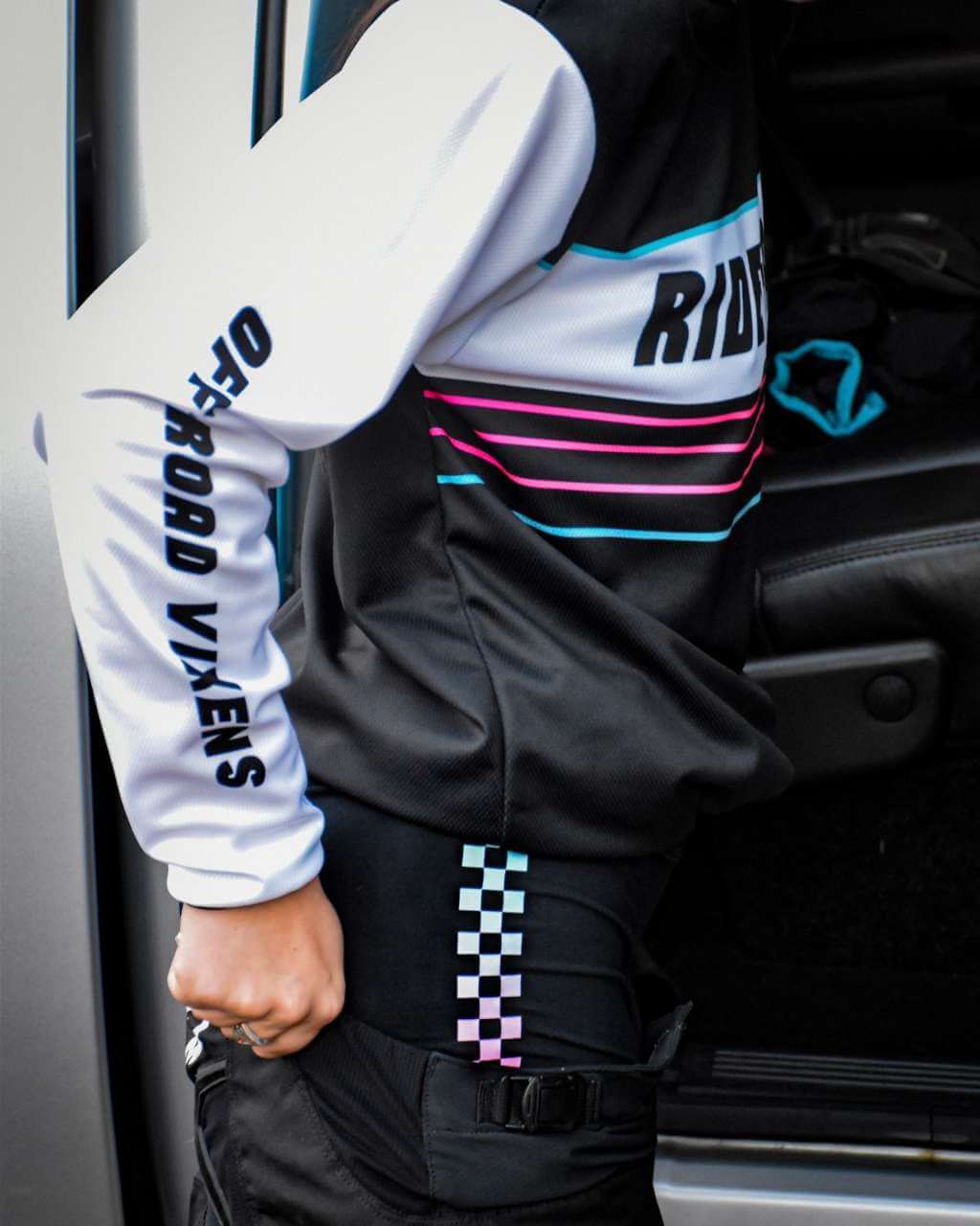 Checkered Flag Activewear Shorts - Image 3