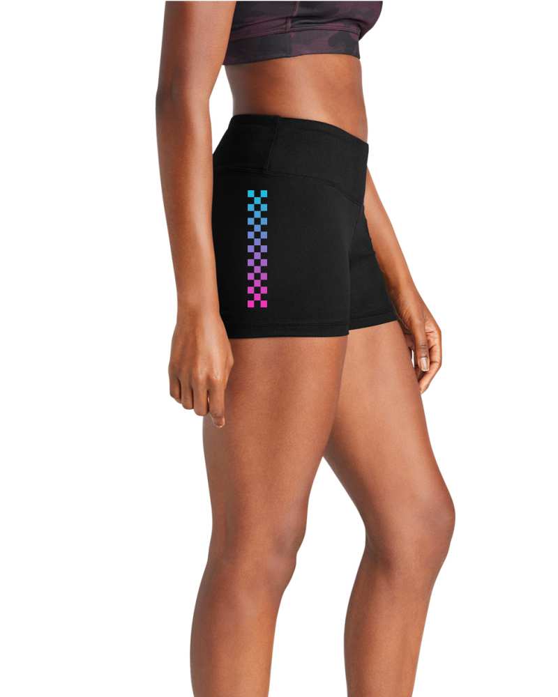 Checkered Flag Activewear Shorts - Image 5