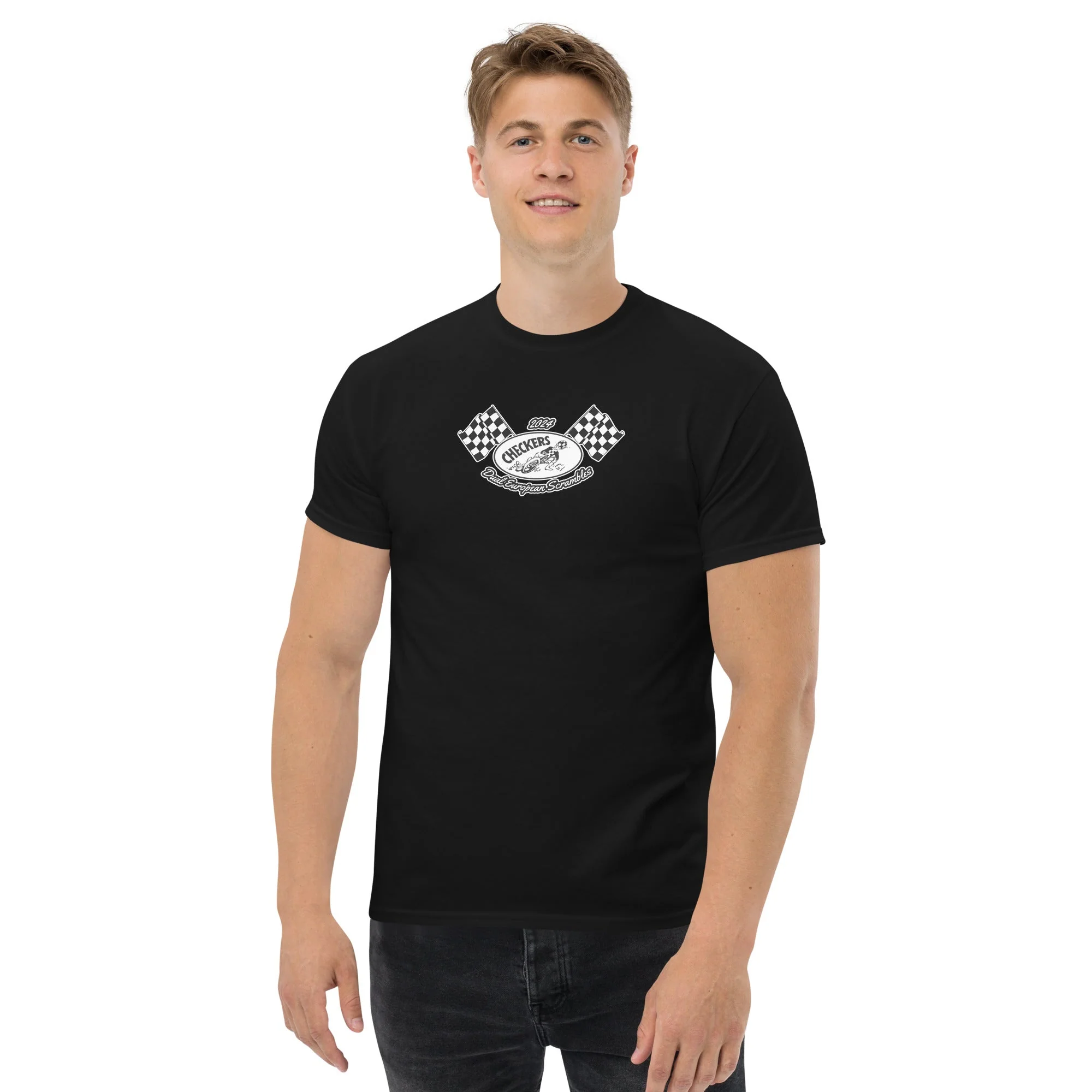 Checkers MC 2024 Dual Euro Event Shirt - Clayton Roberts Benefit Run - Image 2