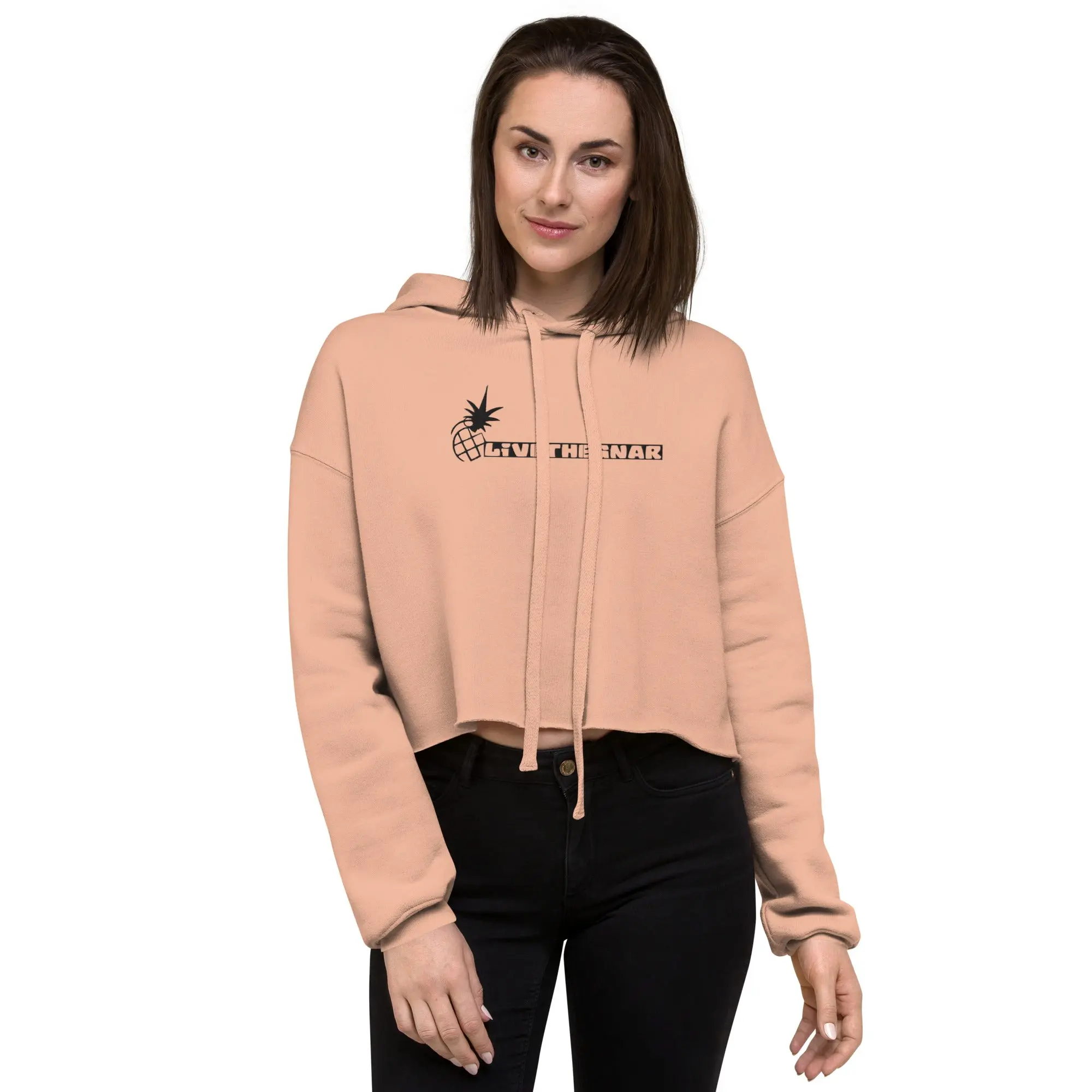 Chicas Live the Gnar Crop Hoodie - Image 4