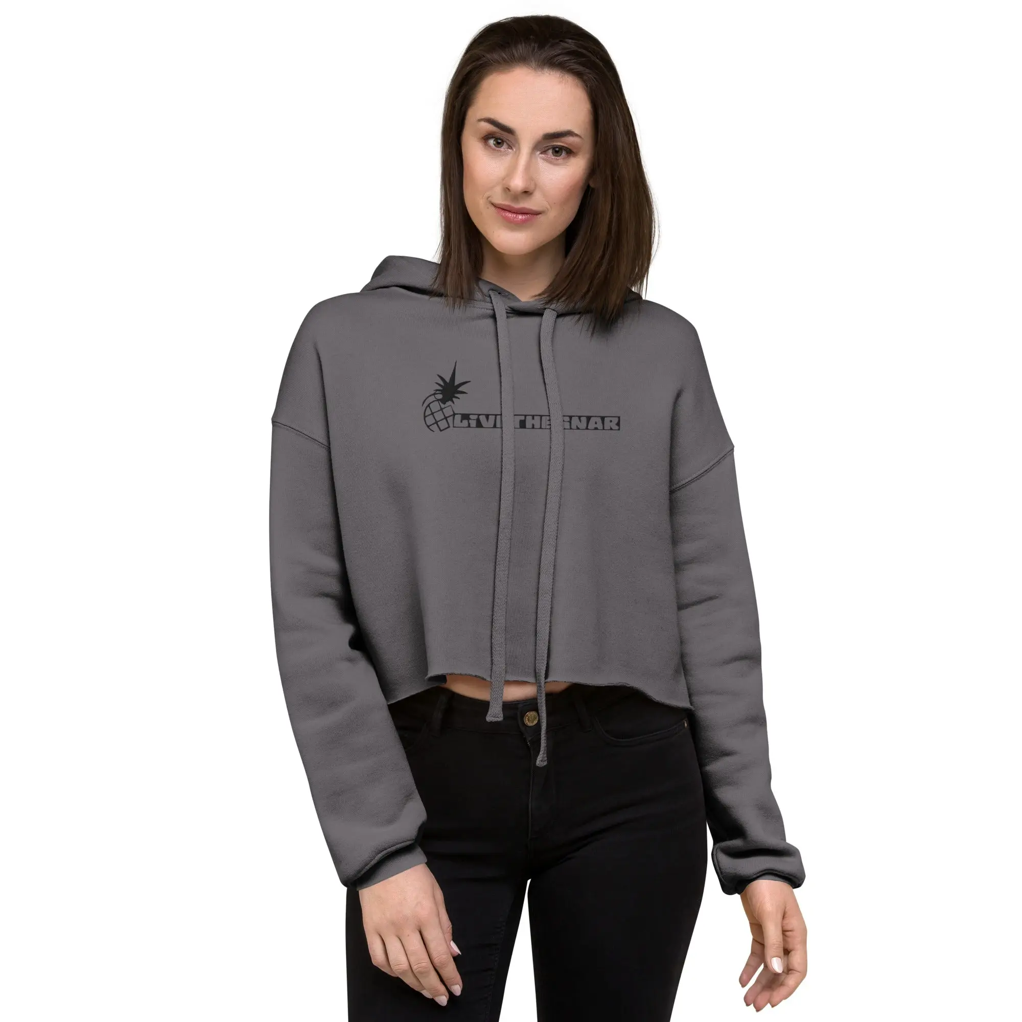 Chicas Live the Gnar Crop Hoodie - Image 5