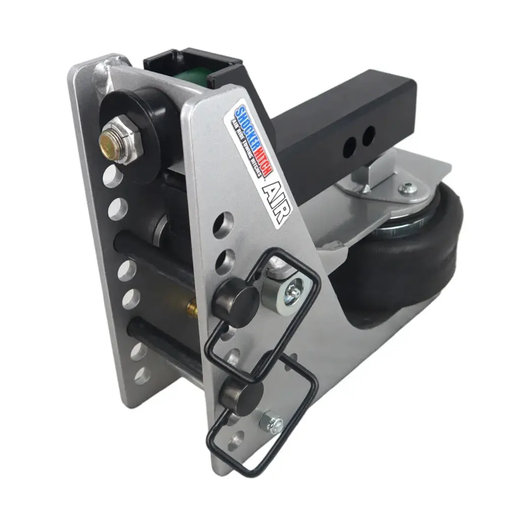 Shocker Aluminum Light Duty Air Hitch  w/ Black Combo Ball Mount - 10,000 lbs. GTW - Image 4