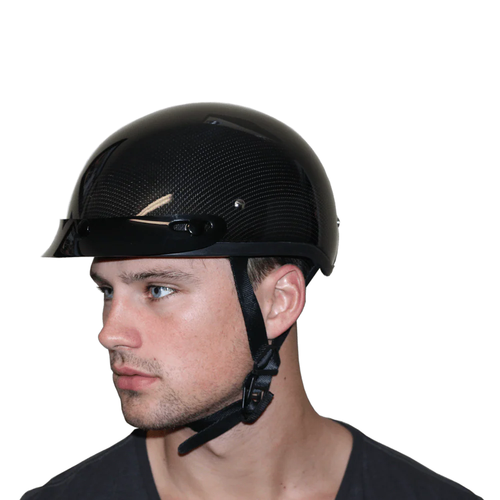 D.O.T. Daytona Skull Cap- Grey Carbon Fiber - Image 7