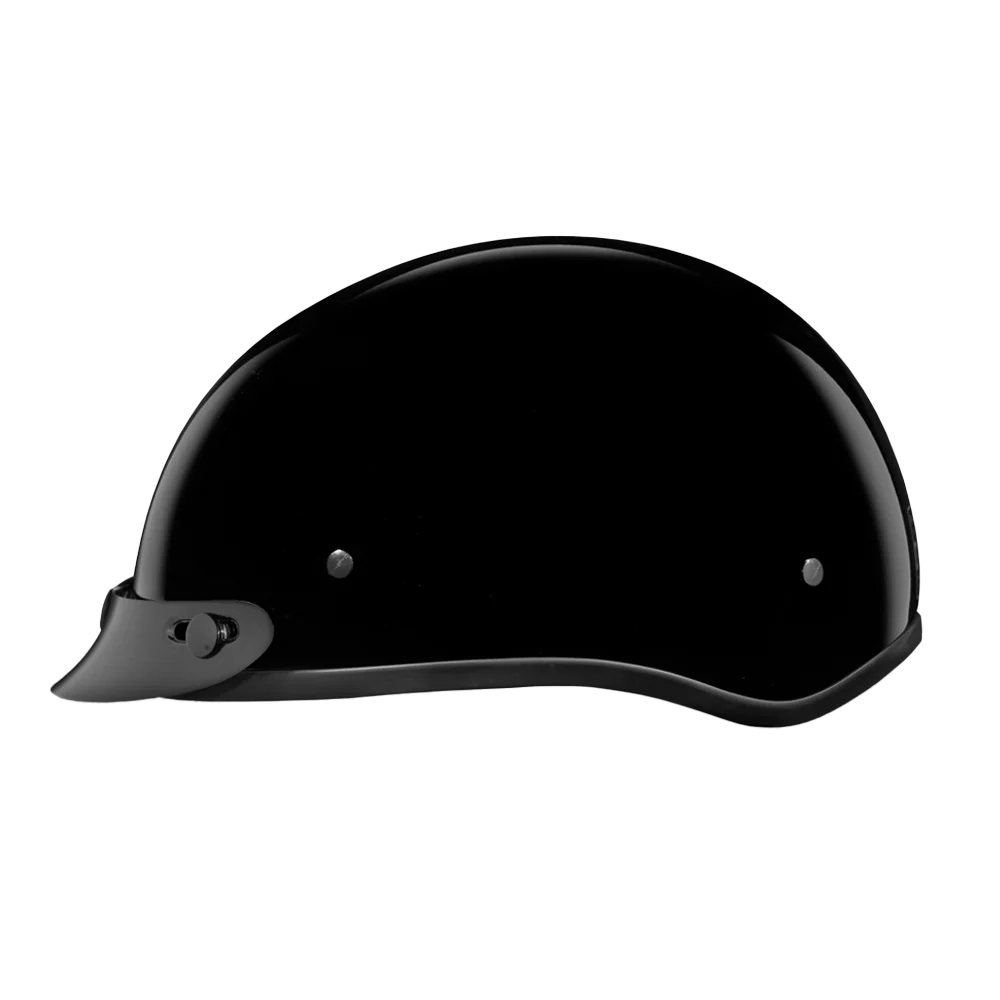 D.O.T. Daytona Skull Cap Jr.- Hi-Gloss Black - Image 2